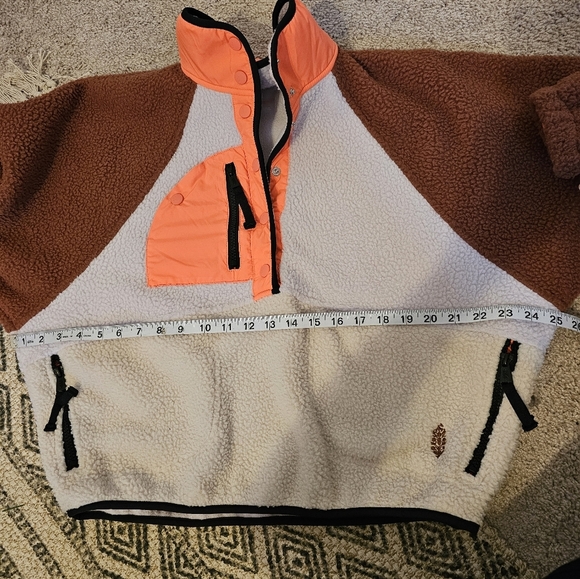 Free People NWT Hit The Slopes Colorblock Pullover Lavender Fog Combo Size XS - Picture 8 of 8